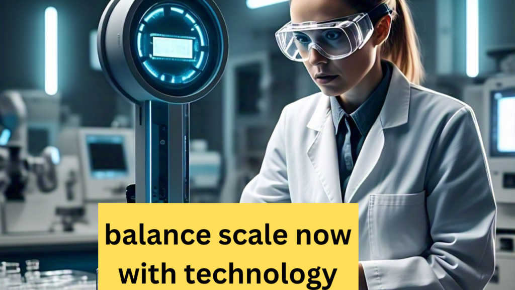 balance scale now with technology