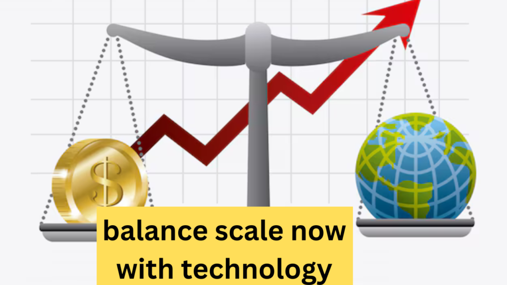 balance scale now with technology